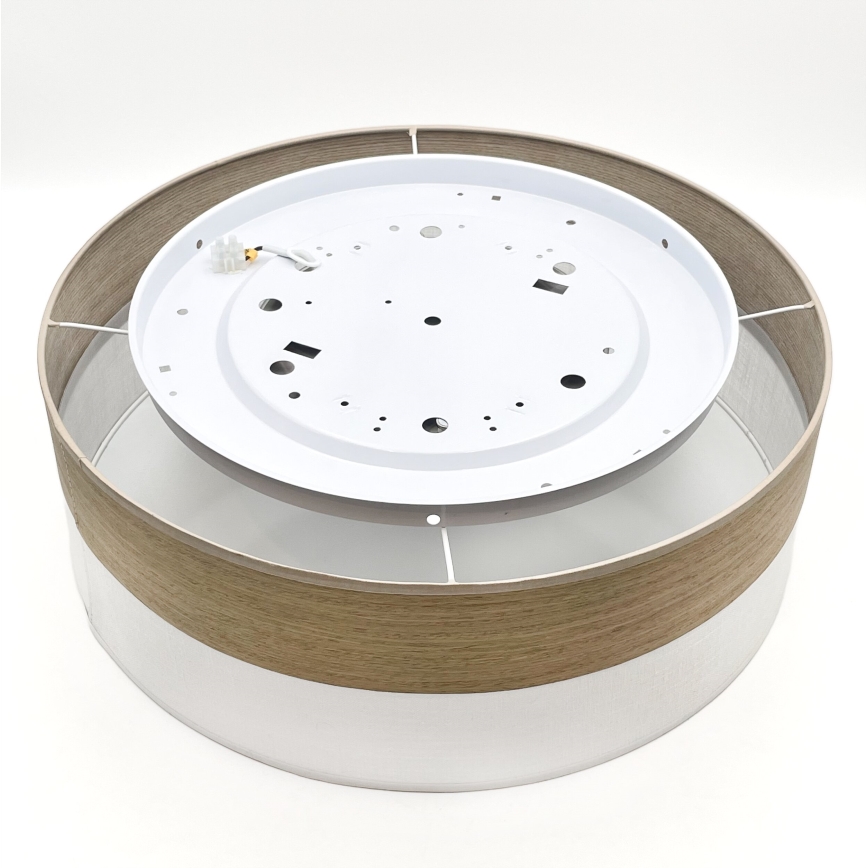 LED Griestu lampa SIRJA WOOD LED/36W/230V d. 45 cm balta/ozols