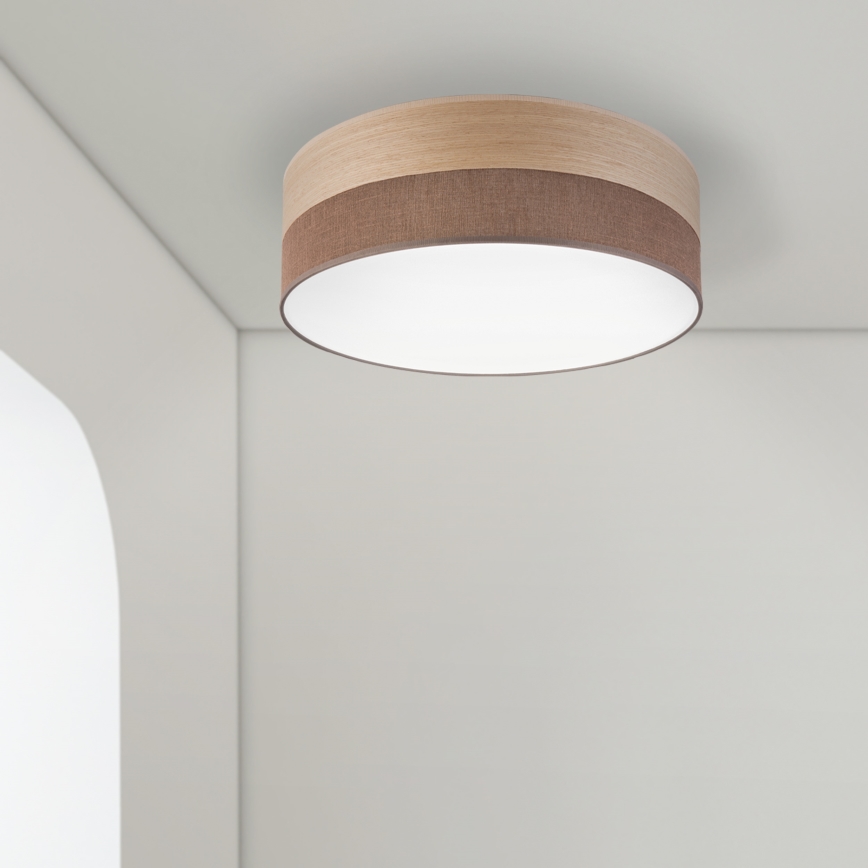 LED Griestu lampa SIRJA WOOD LED/36W/230V d. 45 cm brūna/ozols
