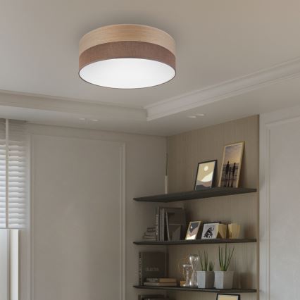 LED Griestu lampa SIRJA WOOD LED/36W/230V d. 45 cm brūna/ozols