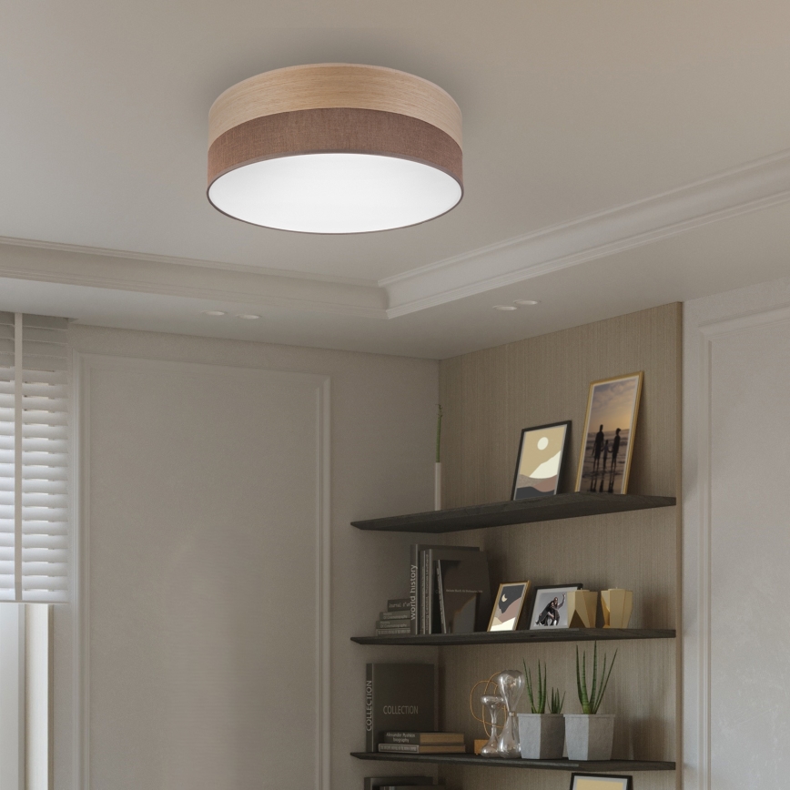 LED Griestu lampa SIRJA WOOD LED/36W/230V d. 45 cm brūna/ozols