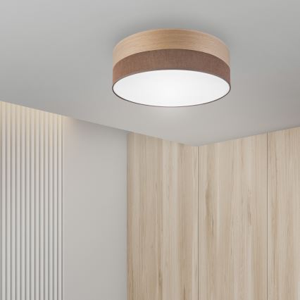 LED Griestu lampa SIRJA WOOD LED/36W/230V d. 45 cm brūna/ozols