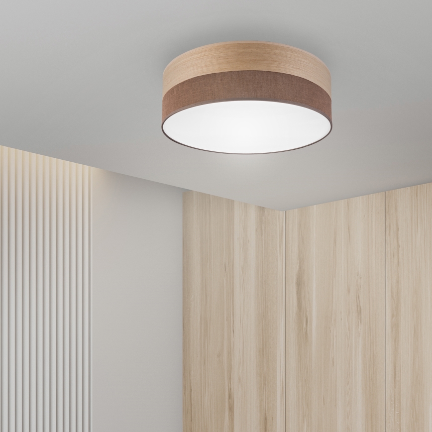 LED Griestu lampa SIRJA WOOD LED/36W/230V d. 45 cm brūna/ozols