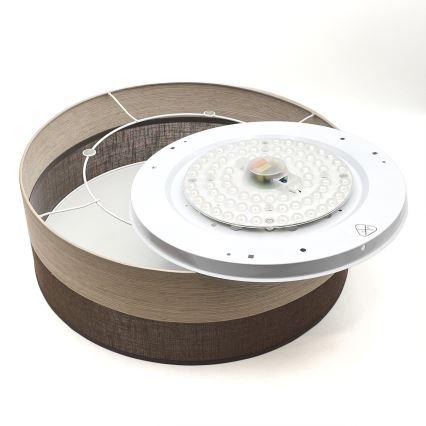 LED Griestu lampa SIRJA WOOD LED/36W/230V d. 45 cm brūna/ozols