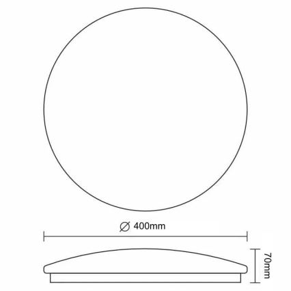 LED Aptumšojama griestu lampa STAR LED/36W/230V 3000-6500K + tālvadības pults