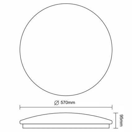 LED Aptumšojama griestu lampa STAR LED/60W/230V 3000-6500K + tālvadības pults