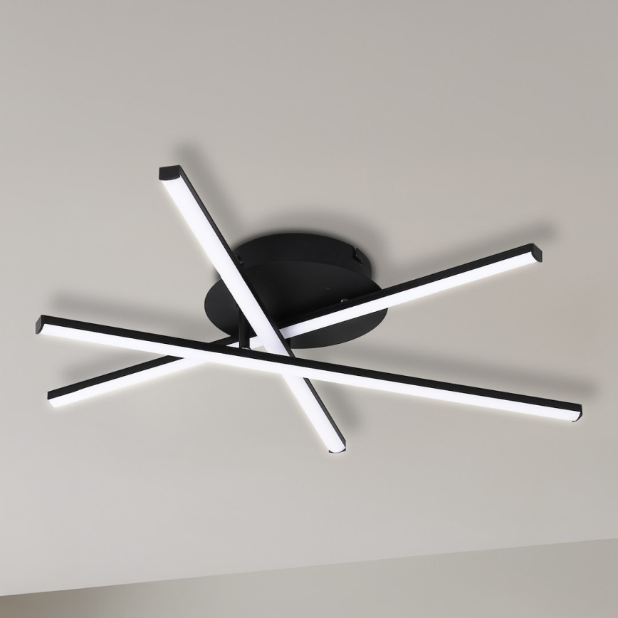 LED griestu lampa STICK LED/12W/230V melna