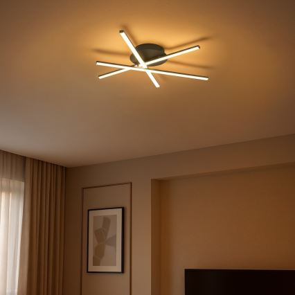 LED griestu lampa STICK LED/12W/230V melna