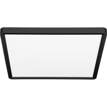 LED Griestu lampa TERY LED/24W/230V 3000/4000/6000K 30x30 cm IP40 melna
