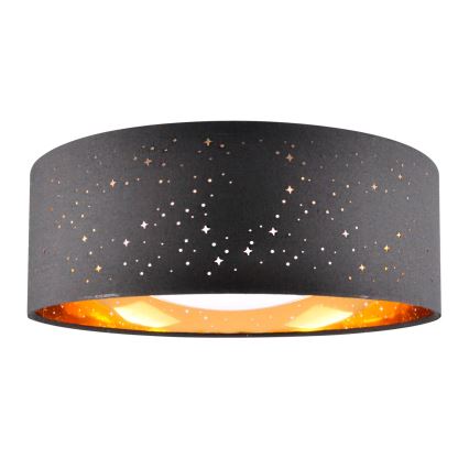 LED Griestu lampa TULUZA LED/18W/230V d. 32 cm melna