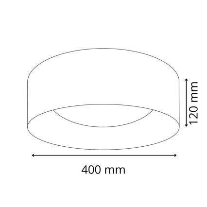 LED Griestu lampa TULUZA LED/24W/230V d. 40 cm balta