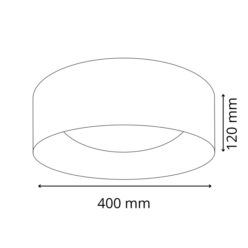 LED Griestu lampa TULUZA LED/24W/230V d. 40 cm balta