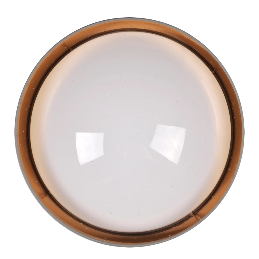 LED Griestu lampa TULUZA LED/24W/230V d. 40 cm brūna
