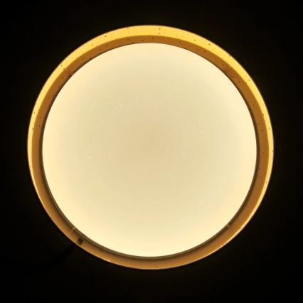 LED Griestu lampa TULUZA LED/24W/230V d. 40 cm brūna