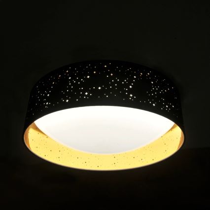 LED Griestu lampa TULUZA LED/24W/230V d. 40 cm melna
