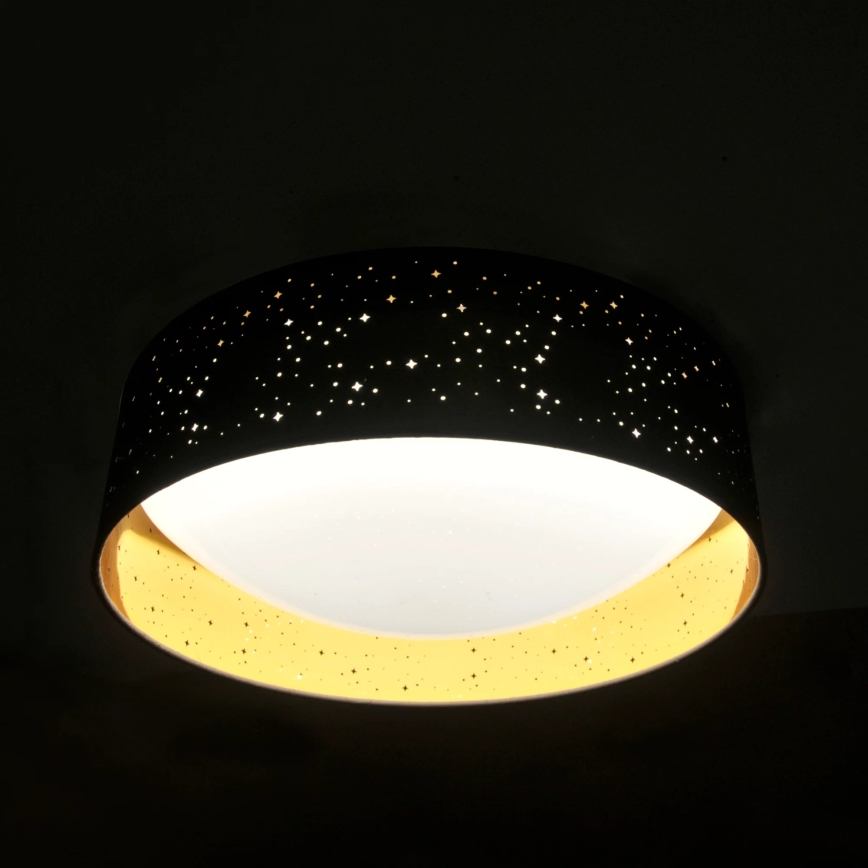 LED Griestu lampa TULUZA LED/24W/230V d. 40 cm melna