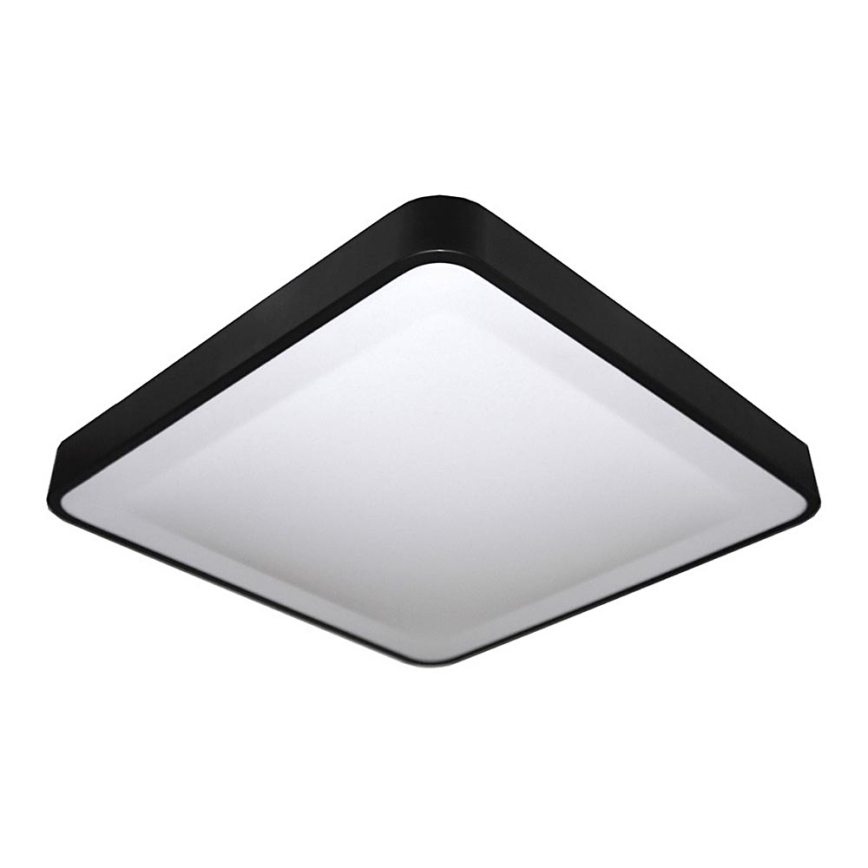 LED Griestu lampa WILTON LED/24W/230V 37,5x37,5 cm melna