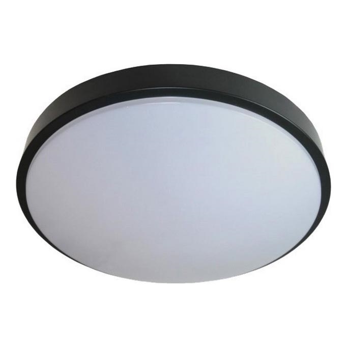 LED Griestu lampa WILTON LED/24W/230V 4000K d. 38 cm melna