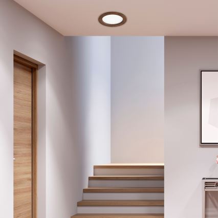 LED Iebūvējamais gaismeklis WOODY SPOT LED/16,5W/230V 4000K ķirša ? 18,5 cm