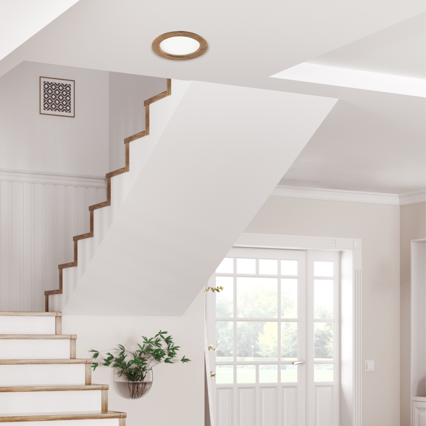LED Iebūvējamais gaismeklis WOODY SPOT LED/16,5W/230V 4000K valrieksts Ø 18,5 cm