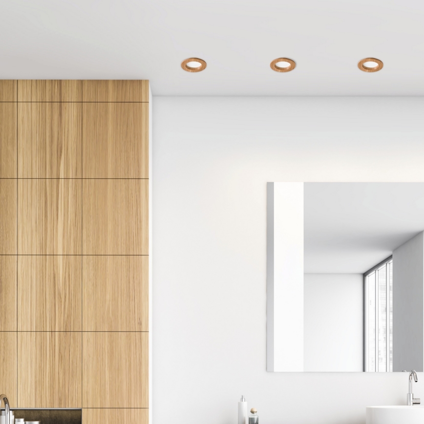 LED Iebūvējams gaismeklis WOODY SPOT LED/5,5W/230V 4000K ozols Ø 10 cm
