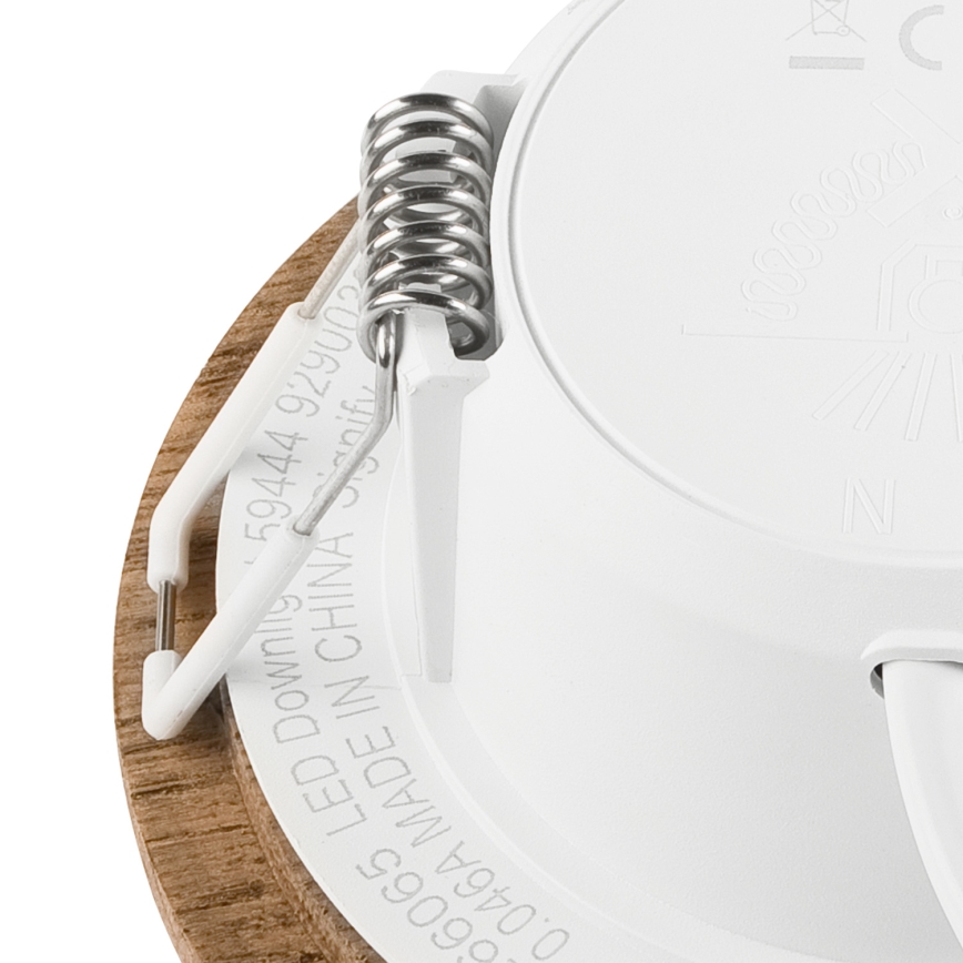 LED Iebūvējamais gaismeklis WOODY SPOT LED/5,5W/230V 4000K valrieksts Ø 10 cm