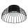 LED griestu lampas BETSY LED/12W/230V diam. 25 cm melna