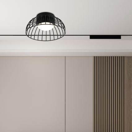 LED griestu lampas BETSY LED/12W/230V diam. 25 cm melna