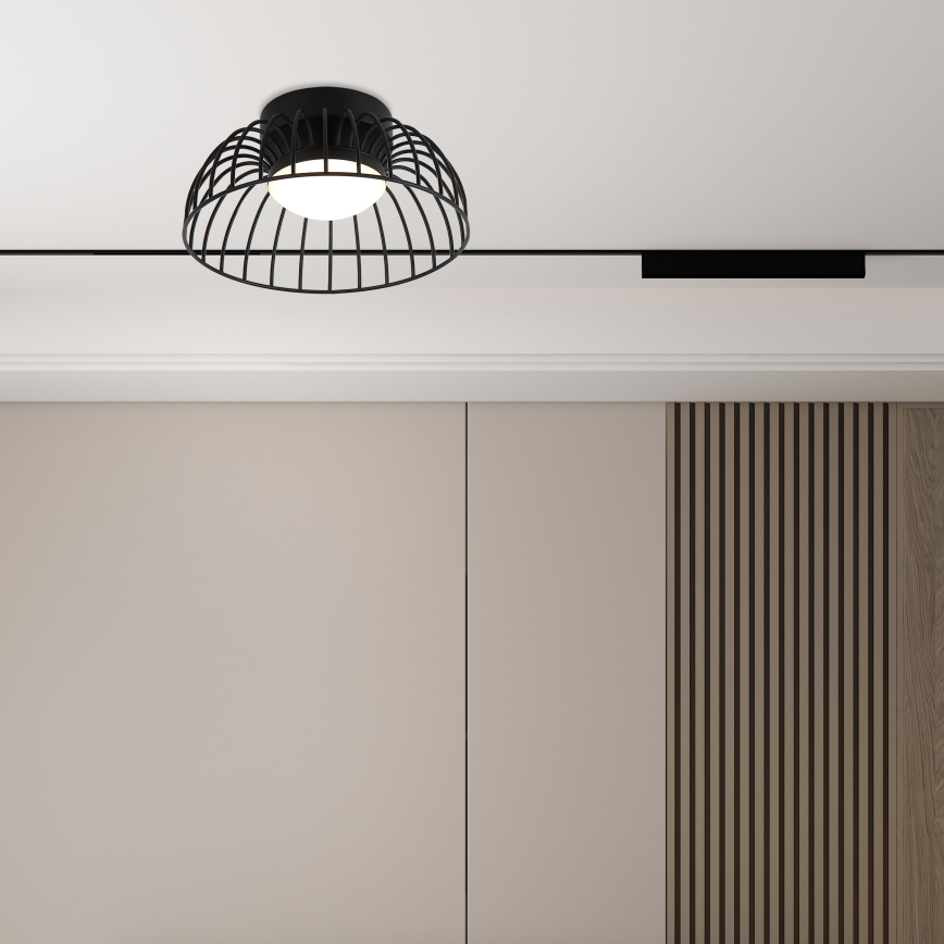 LED griestu lampas BETSY LED/12W/230V diam. 25 cm melna