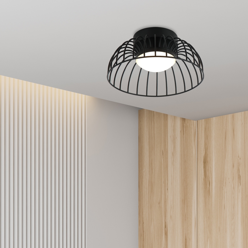 LED griestu lampas BETSY LED/12W/230V diam. 25 cm melna