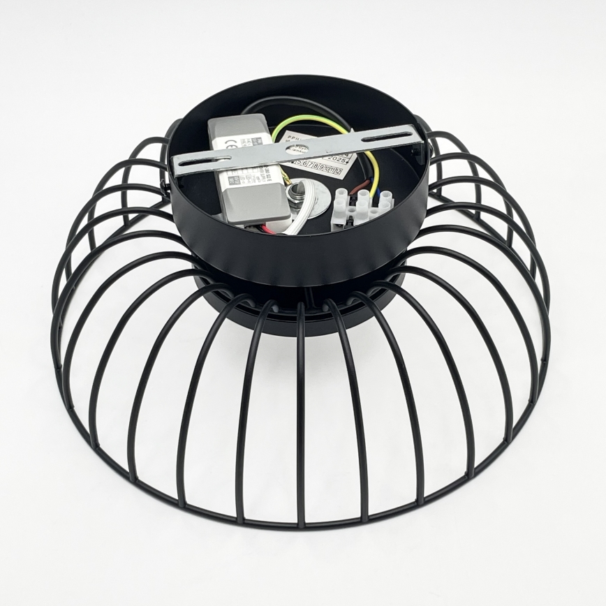 LED griestu lampas BETSY LED/12W/230V diam. 25 cm melna