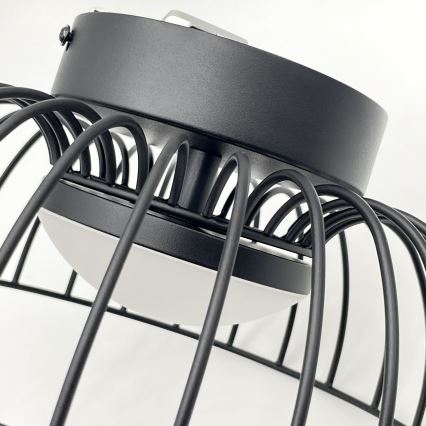 LED griestu lampas BETSY LED/12W/230V diam. 25 cm melna