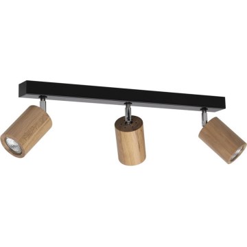 LED griestu punktveida gaismeklis MATTI 3xGU10/5W/230V, ozols