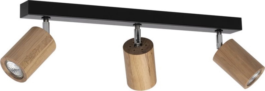 LED griestu punktveida gaismeklis MATTI 3xGU10/5W/230V, ozols