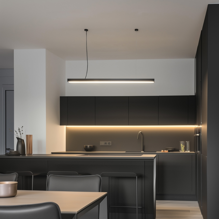 LED griestu virsmas piekārtais gaismeklis CYNIDECO LED/12W/230V 4000K melns