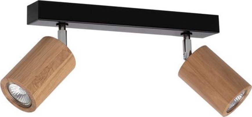 LED griestu virziena gaismeklis MATTI 2xGU10/5W/230V ozols