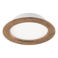 LED Iebūvējamais gaismeklis WOODY SPOT LED/16,5W/230V 4000K valrieksts Ø 18,5 cm