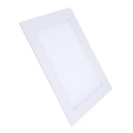 LED iebūvējamais griestu gaismeklis, 18 W, 230 V, 3000/4000/6000 K, 22,5x22,5 cm, balts
