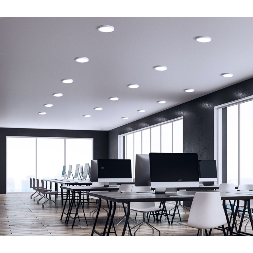 LED iebūvējamais griestu gaismeklis ALGINE 2 vienā LED/12W/230V 3000K balts