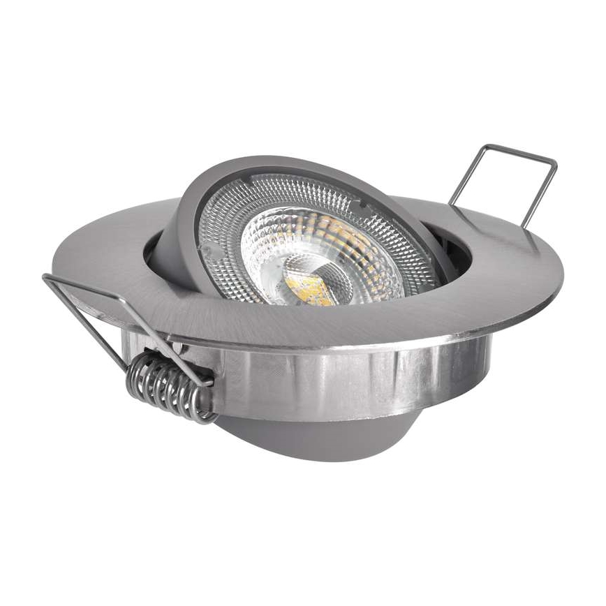 LED iebūvējamais griestu gaismeklis EXCLUSIVE LED/5W/230V 3000 K sudraba