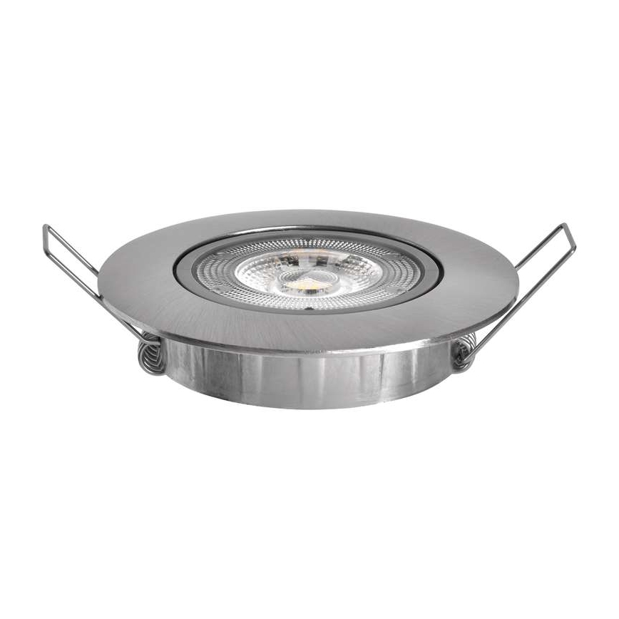 LED iebūvējamais griestu gaismeklis EXCLUSIVE LED/5W/230V 3000 K sudraba