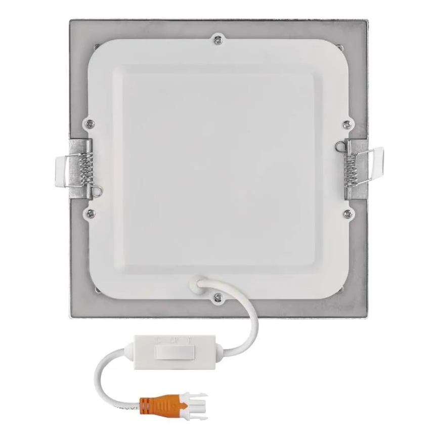 LED iebūvējamais griestu gaismeklis NEXXO LED/12,5W/230V 3000/3500/4000K sudraba 17x17 cm