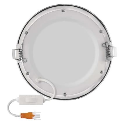 LED iebūvējamais griestu gaismeklis NEXXO LED/12,5W/230V 3000/3500/4000K sudraba Ø 17 cm
