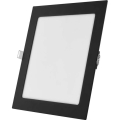 LED iebūvējamais griestu gaismeklis NEXXO LED/18W/230V 3000/3500/4000K melns 22,5 x 22,5 cm