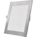 LED iebūvējamais griestu gaismeklis NEXXO LED/18W/230V 3000/3500/4000K sudraba 22,5x22,5 cm