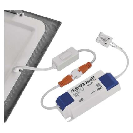 LED iebūvējamais griestu gaismeklis NEXXO LED/18W/230V 3000/3500/4000K sudraba 22,5x22,5 cm