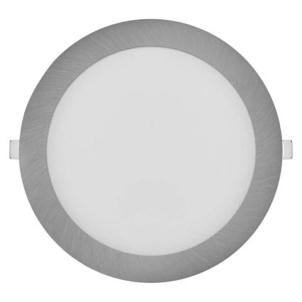LED iebūvējamais griestu gaismeklis NEXXO LED/18W/230V 3000/3500/4000K sudraba Ø 22,5 cm