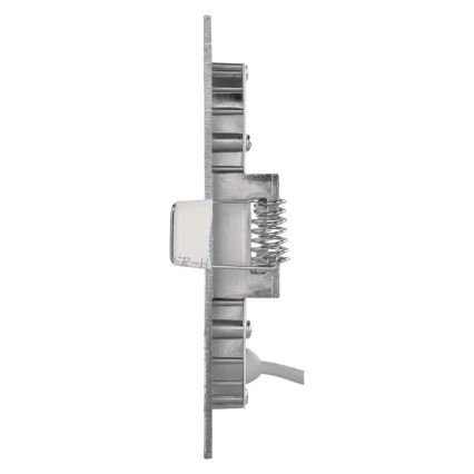 LED iebūvējamais griestu gaismeklis NEXXO LED/7W/230V 3000/3500/4000K sudraba 12x12 cm