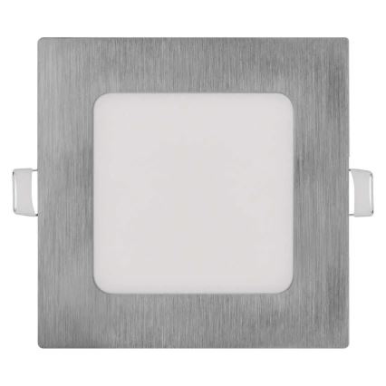 LED iebūvējamais griestu gaismeklis NEXXO LED/7W/230V 3000/3500/4000K sudraba 12x12 cm
