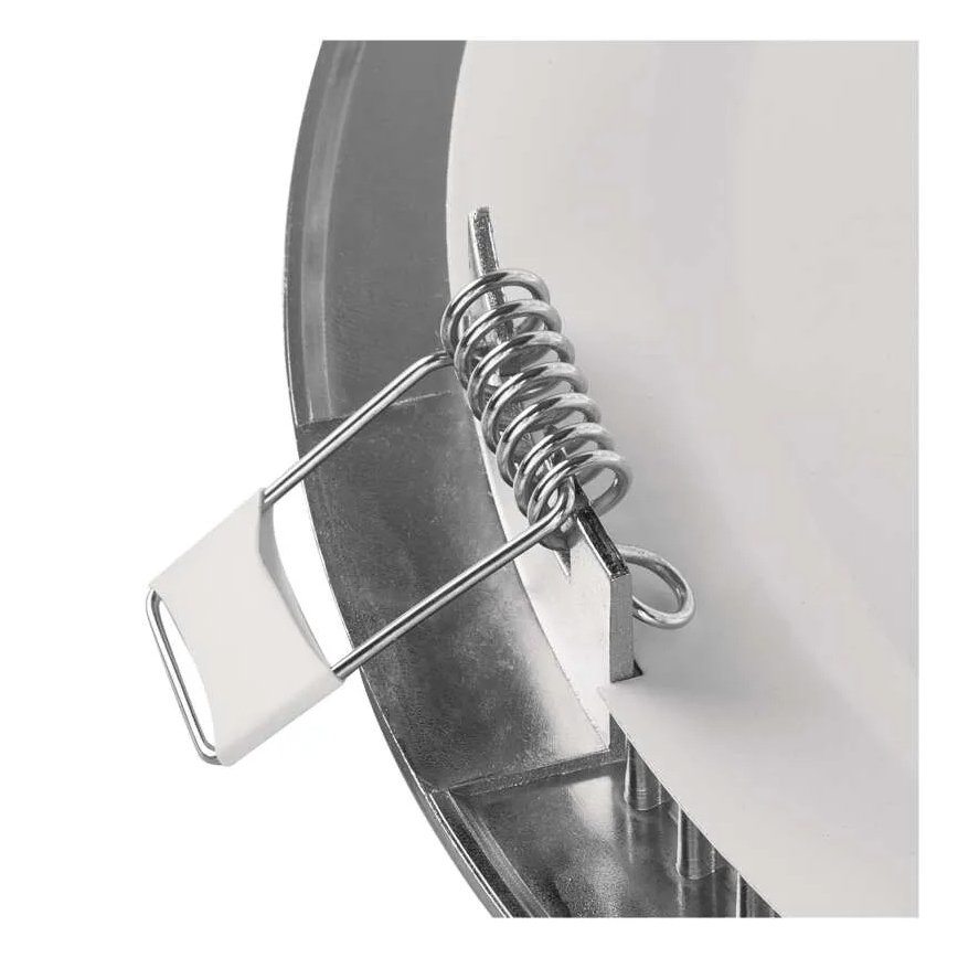 LED iebūvējamais griestu gaismeklis NEXXO LED/7W/230V 3000/3500/4000K sudraba Ø 12 cm