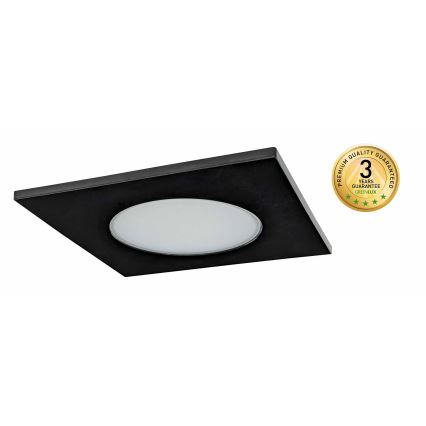 LED iebūvējamais vannasistabas griestu gaismeklis BONO LED/5W/230V 3000K IP65 melns